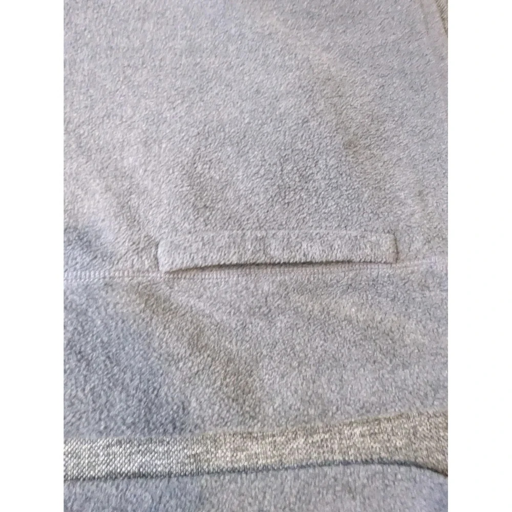 Croft &‎ Barrow Men's Fleece Pullover Jacket Large 1/4 Zip Gray Sweatshirt
